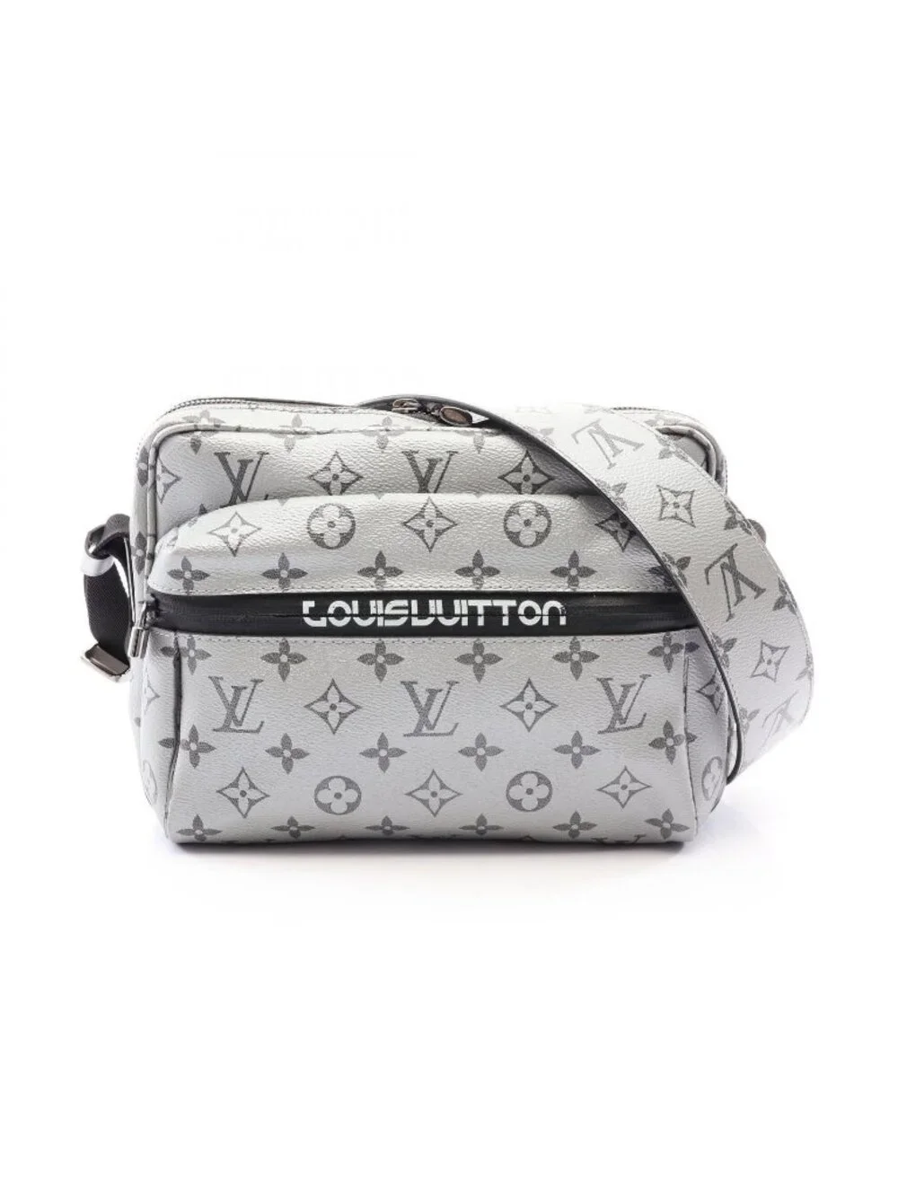Louis Vuitton Shoulder Bag Reflective Messenger PM Monogram Silver
